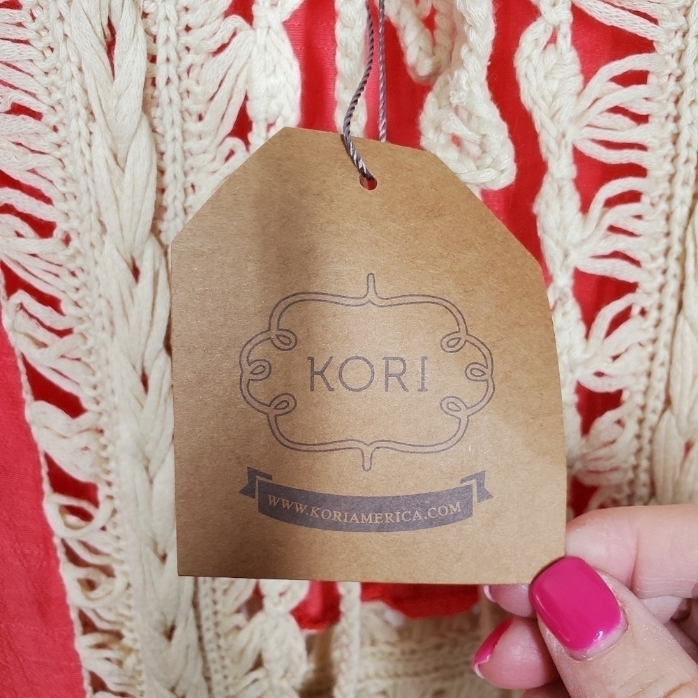 KORI FRINGED BOHO TIE FRONT CARDIGAN - Picture 4 of 5